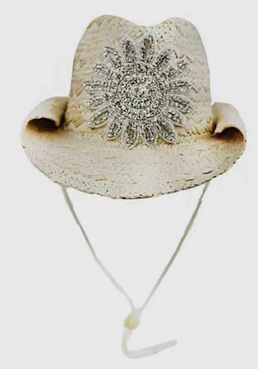 Big Flower Cowboy Hat