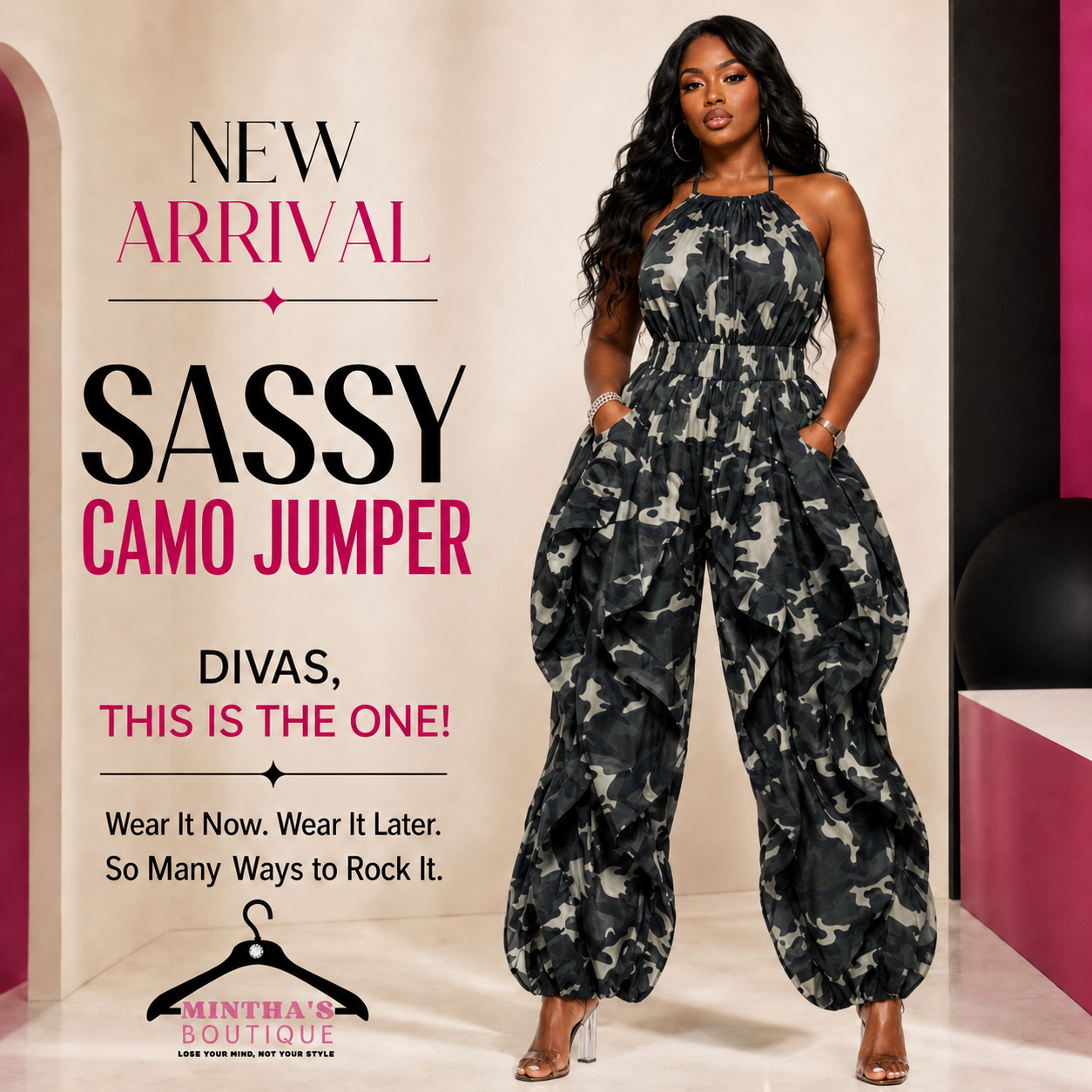 Sassy Camo Jumper