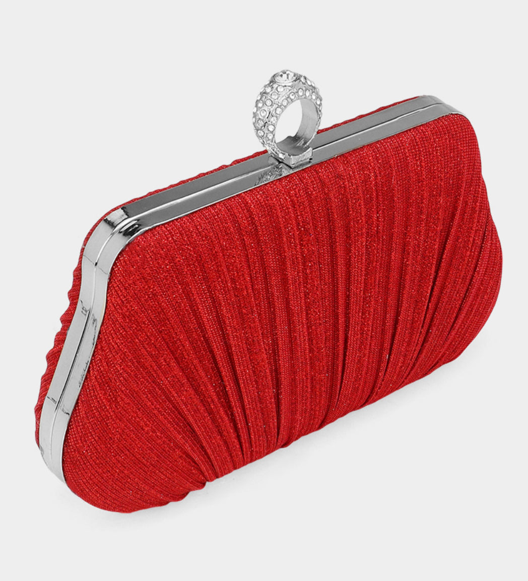 Sparkle Fabric Clutch Evening Bag / Crossbody Bag