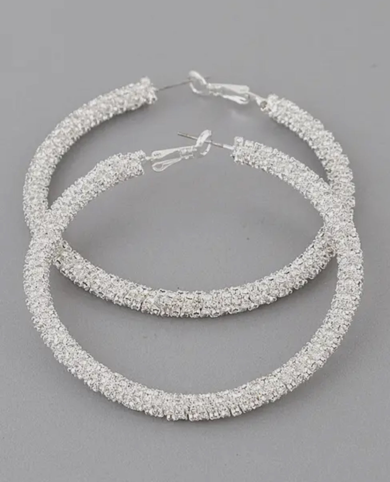 Crystallized Rhinestone Hoops