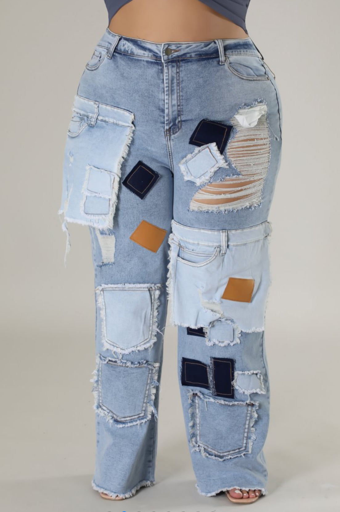 Dream Patchwork Denim Jeans