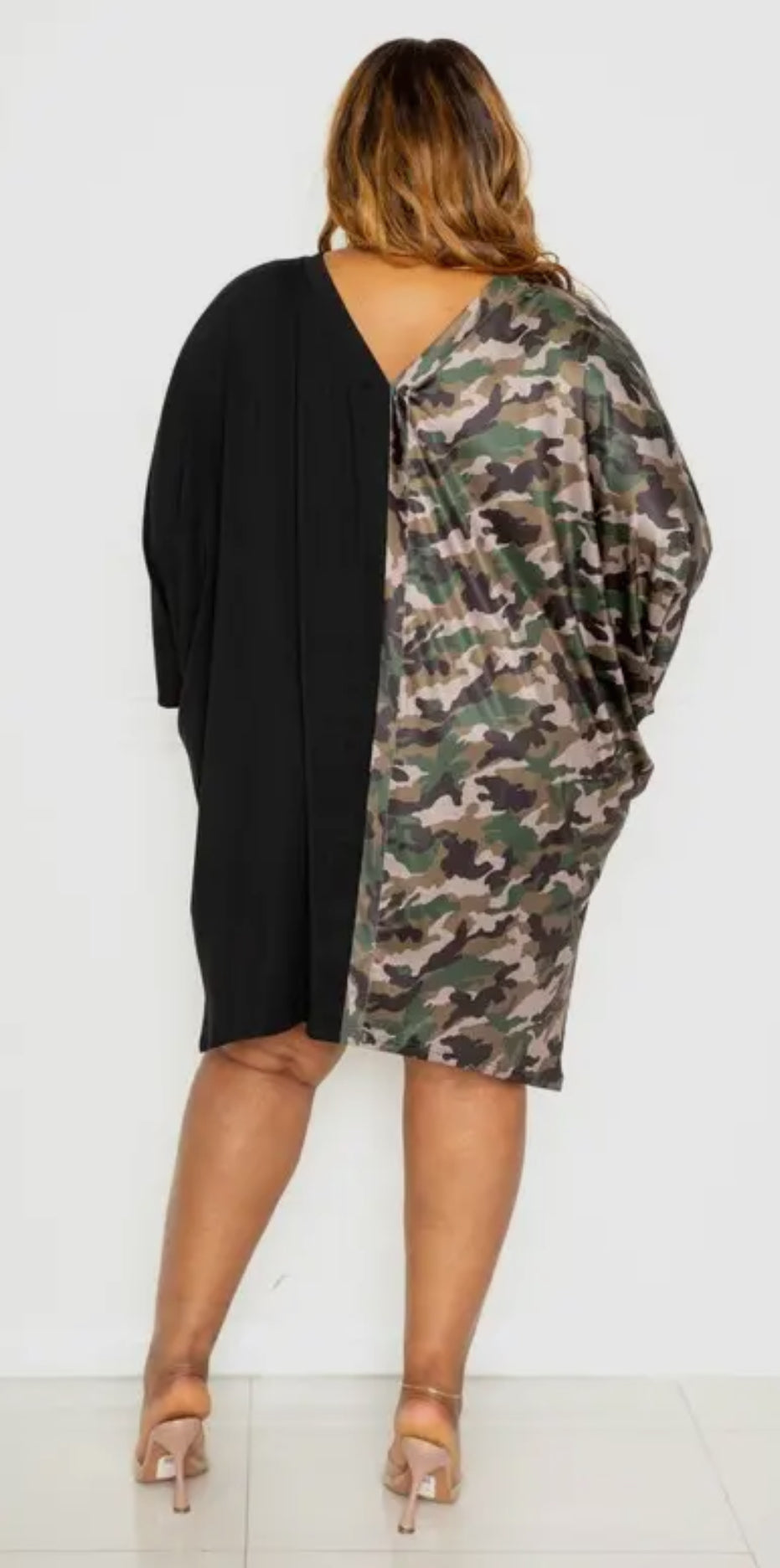 Twisted Camo Oversized Top