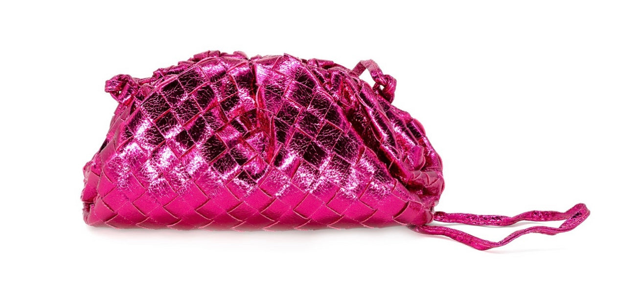 Luxury Woven Metallic Mini  Pouch