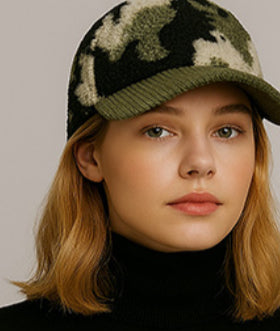 Corduroy Brim Camouflage Baseball Cap
