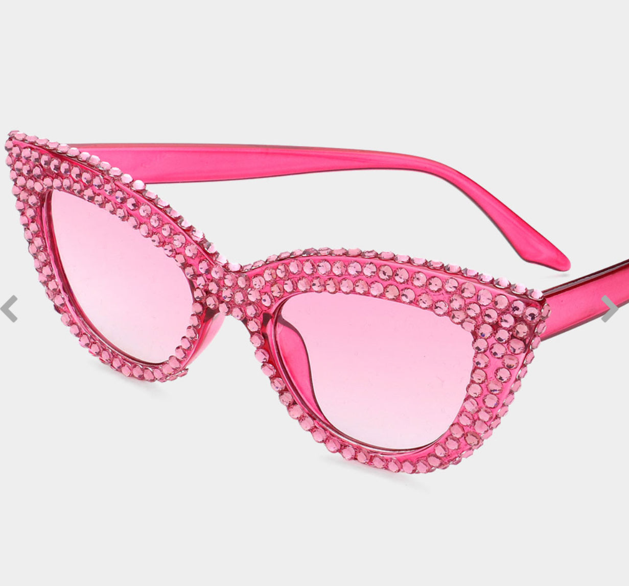 Pink Cat Rhinestone Frames