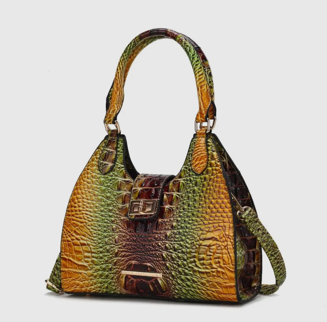 Ava Gradient Croc Tote Bag