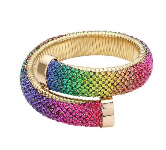 Twist Rhinestone Bracelet