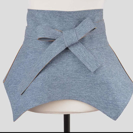 Denim Belt Skirt