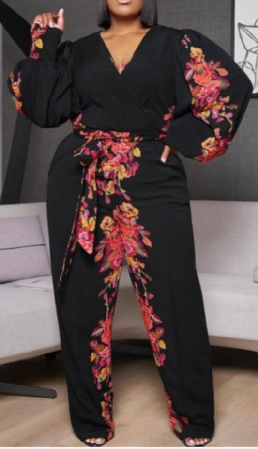 Boujee Floral Jumpsuit