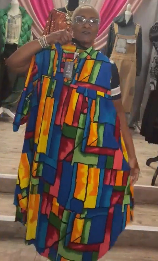 Colorful One Size Dress