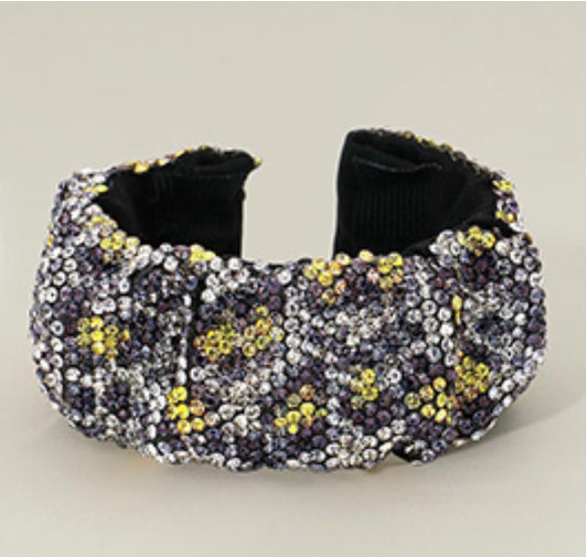 Bling Leopard Adjustable Cuff Bracelet
