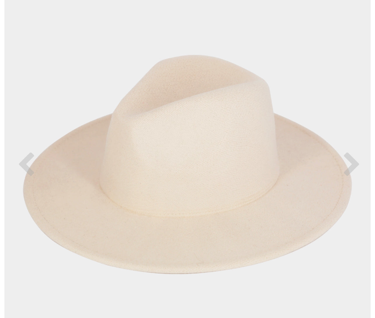 Oat Color Fedora Hat