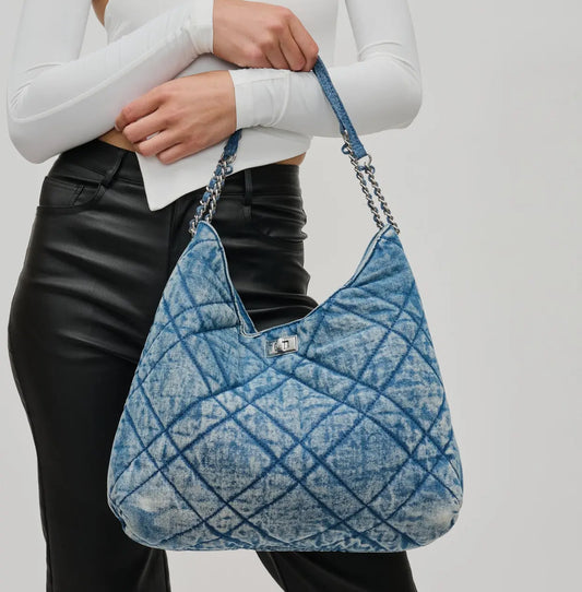 Katina Denim Hobo Bag