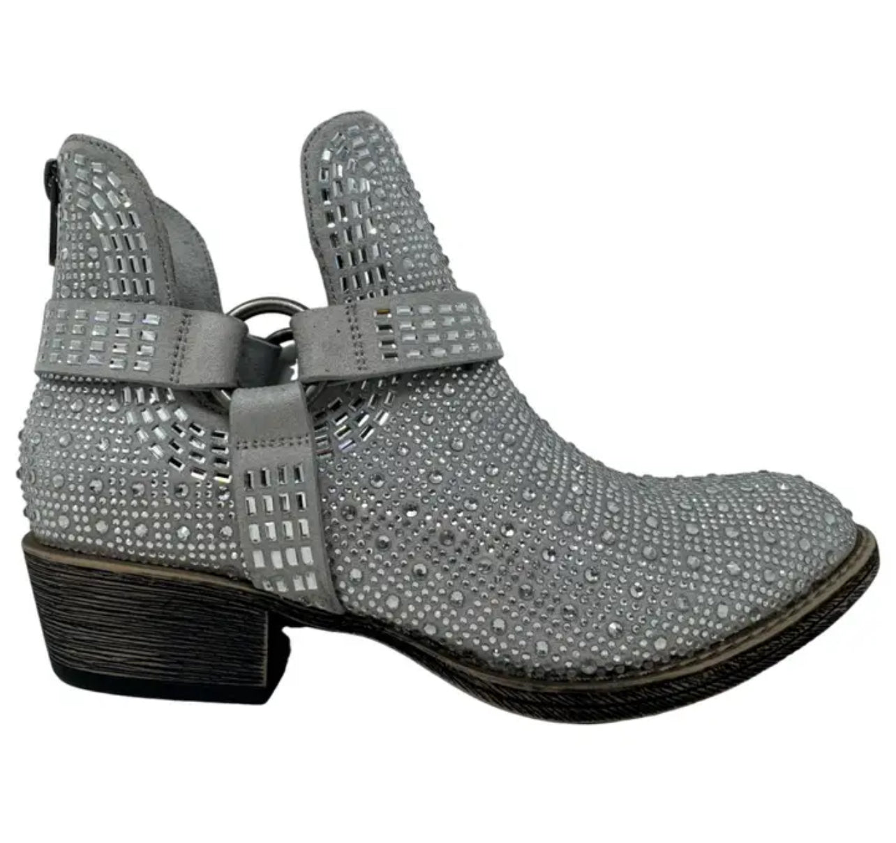 Trendy Raquel Silver Bling Bootie