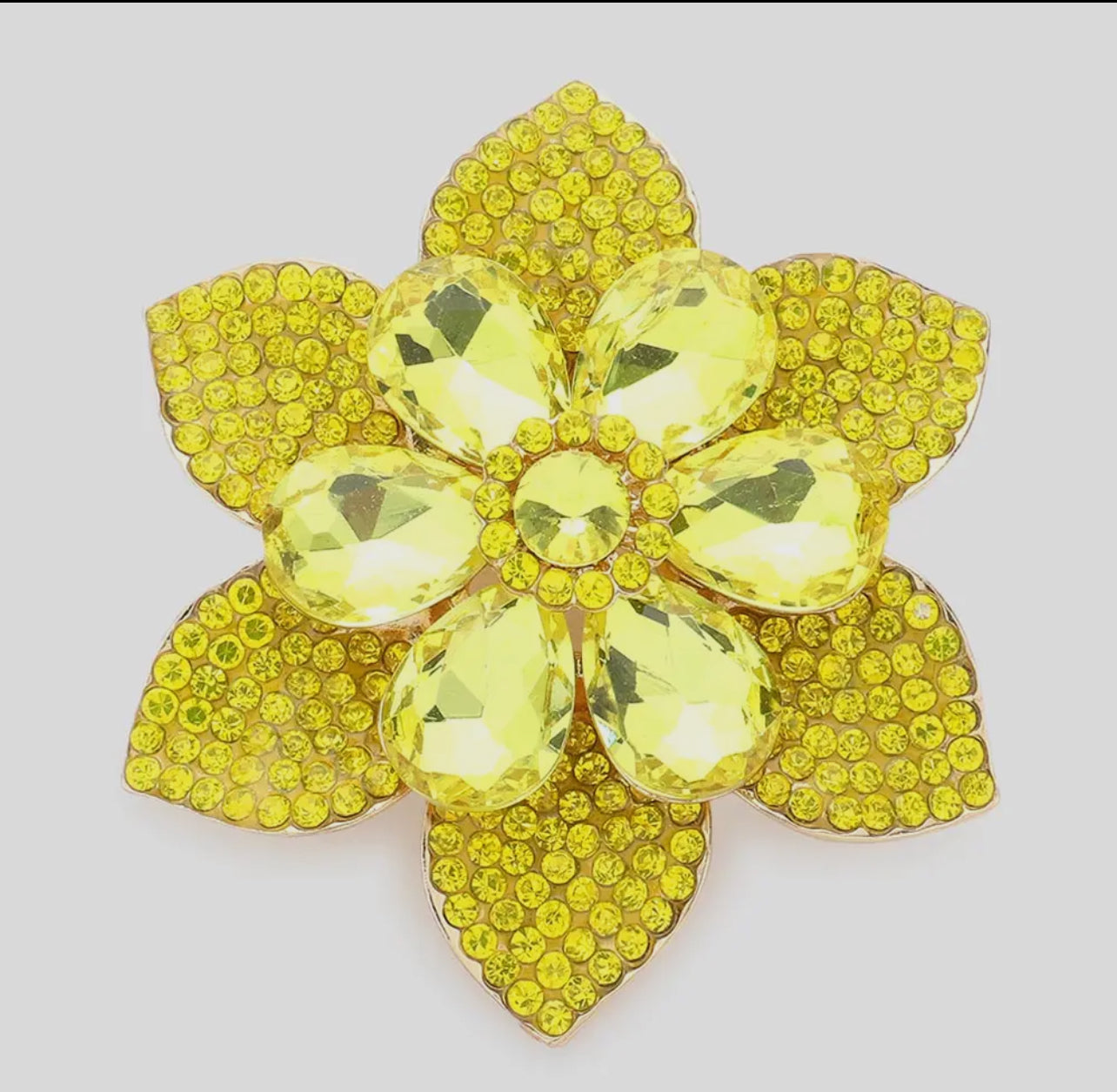 Yellow Flower Brooch