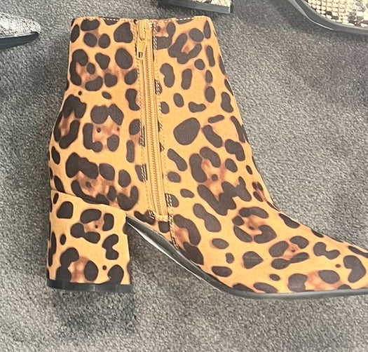 LaMode Leopard Bootie