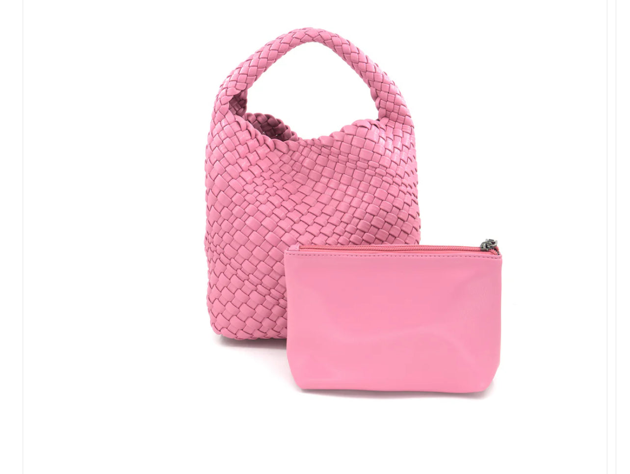 Wendy Mini Woven Hobo Purse_Pink