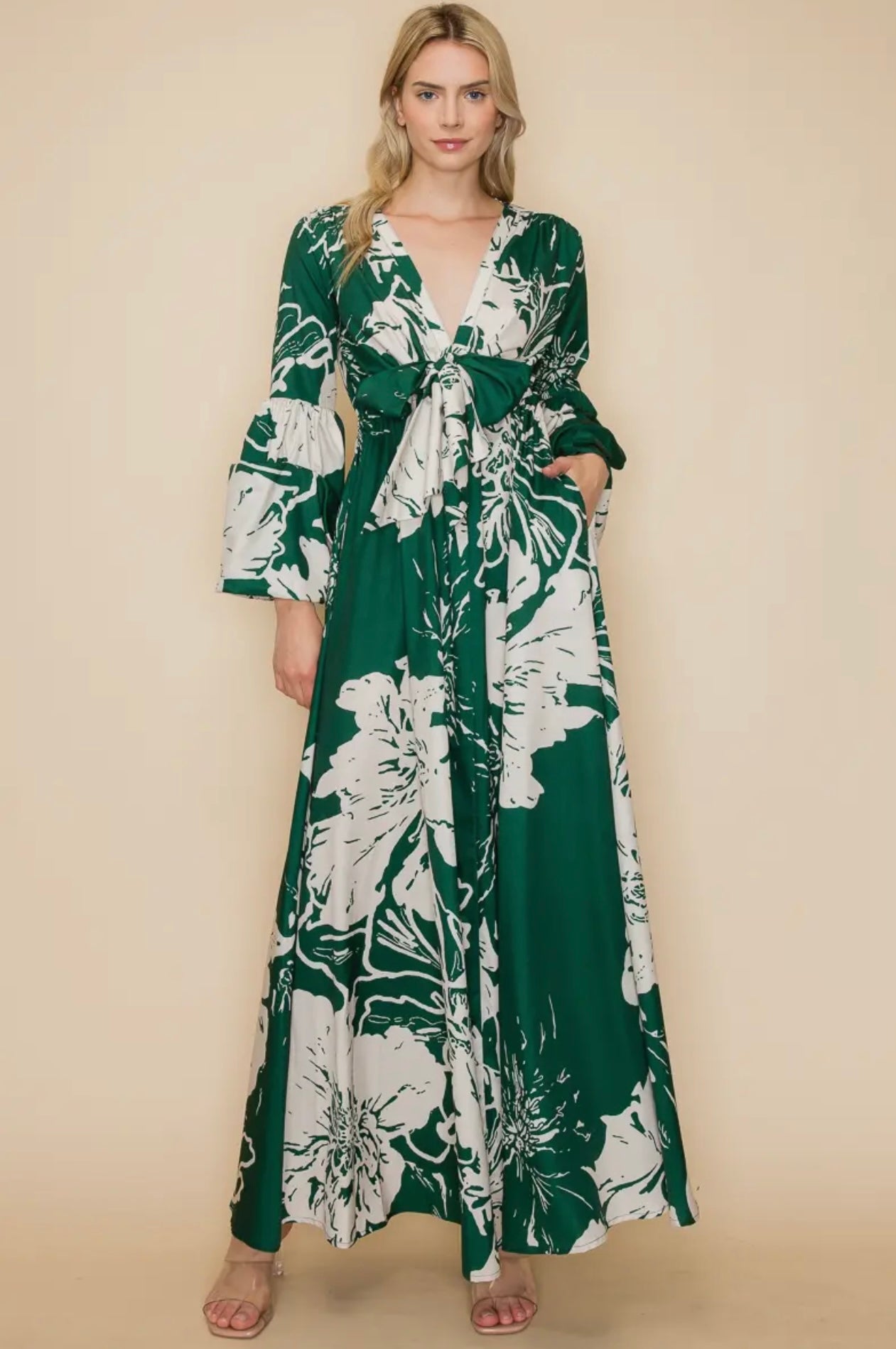 LaLa Emerald Green Maxi Dress