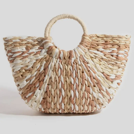 COLORFUL STRAW HANDBAG_Natural