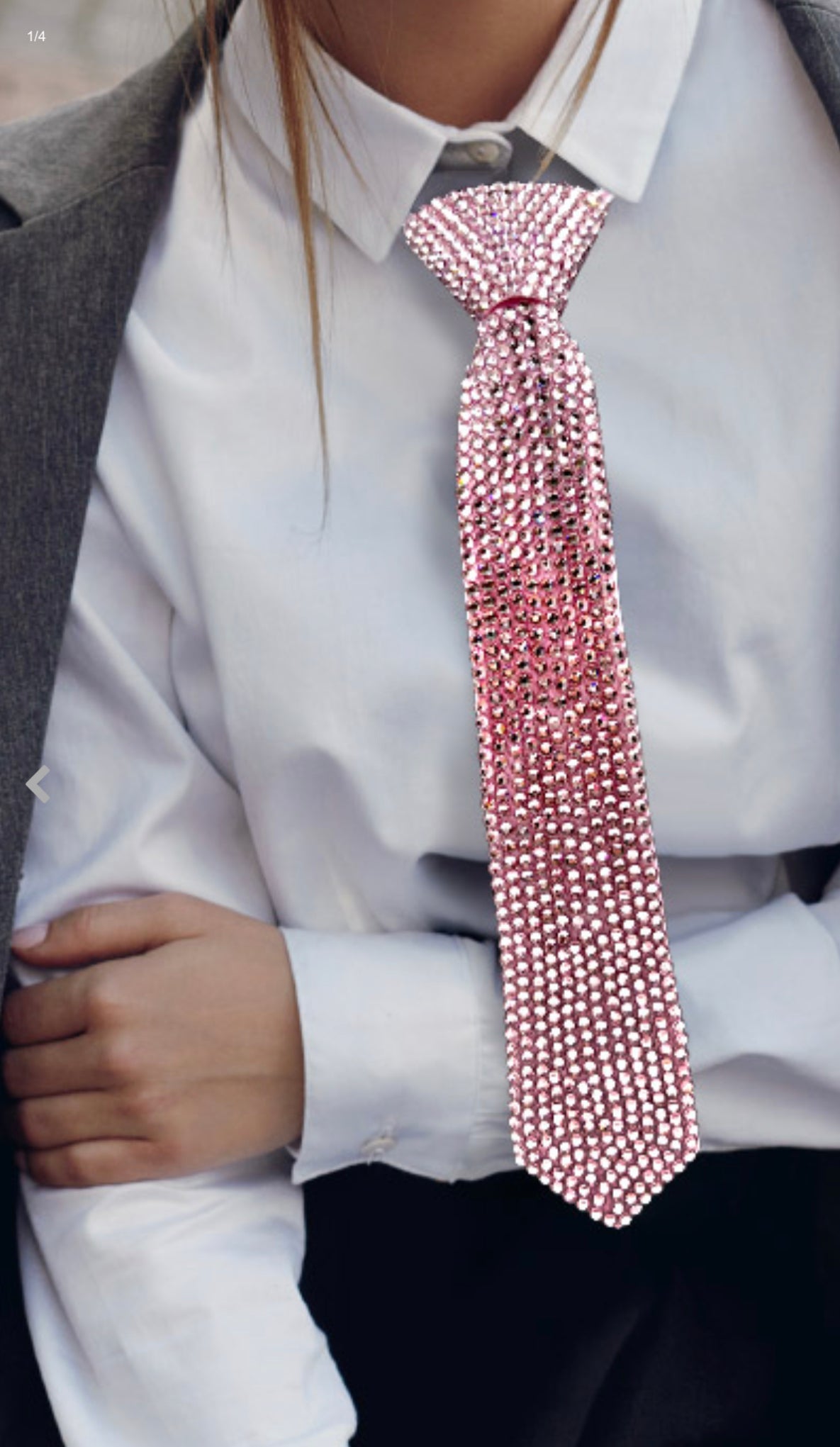 Fuchsia Bling Neck Tie