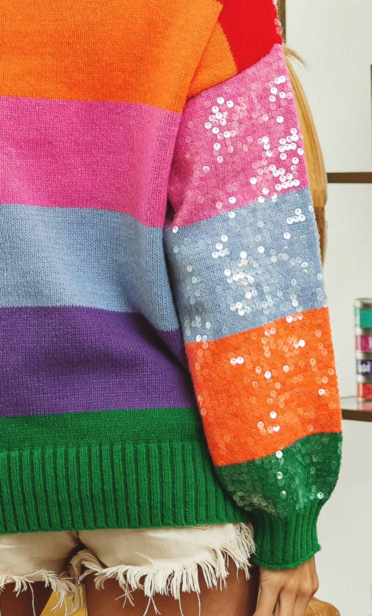 City Girl Sequins Sweater