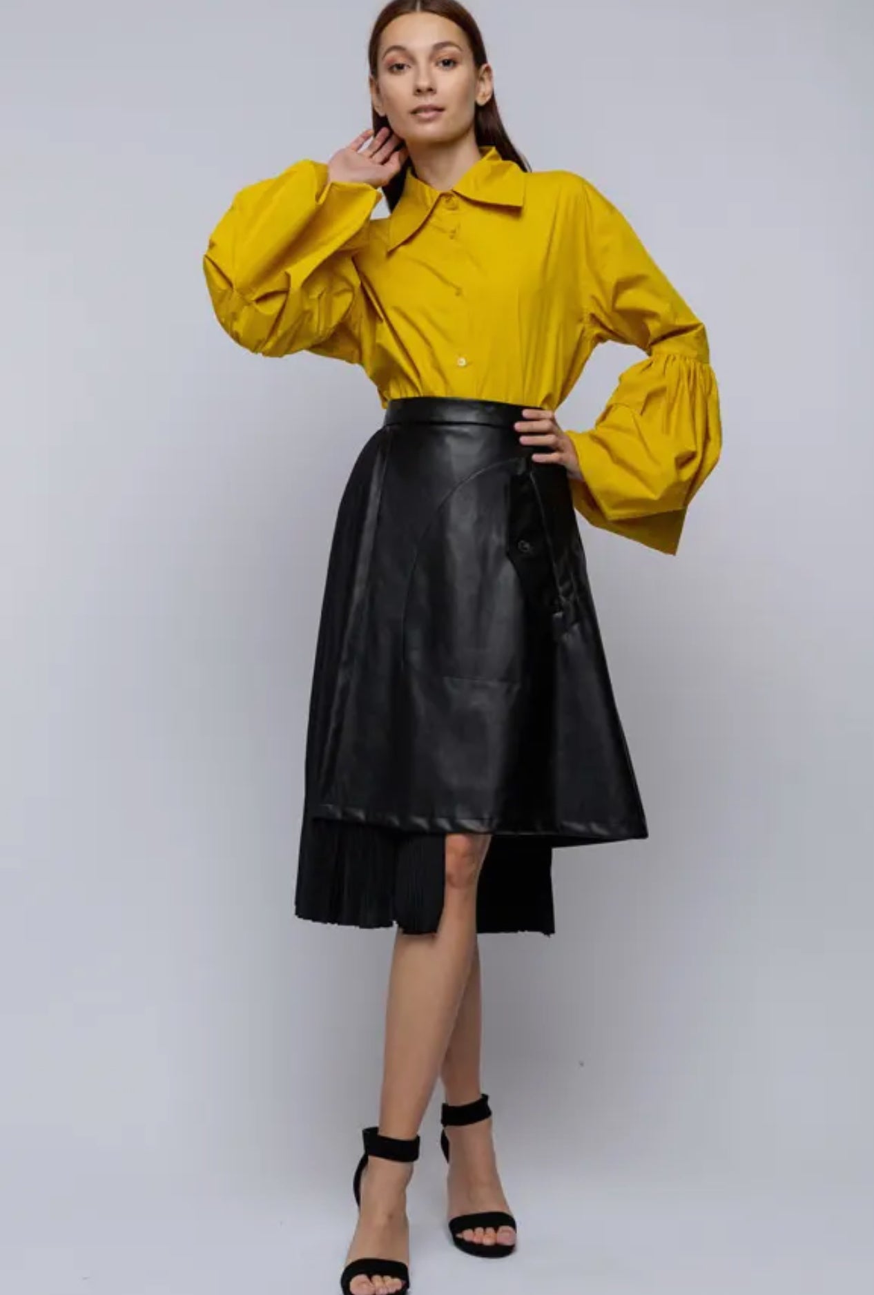 Aussie Asymmetrical Pleated Skirt