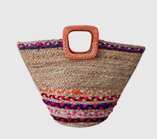 Beach Retreat Woven Tote Bag