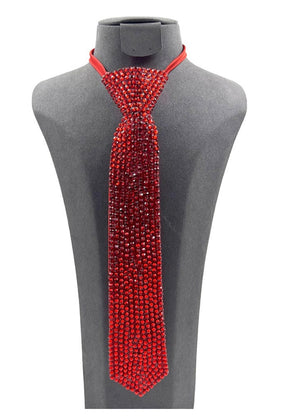 Red Bling Neck Tie
