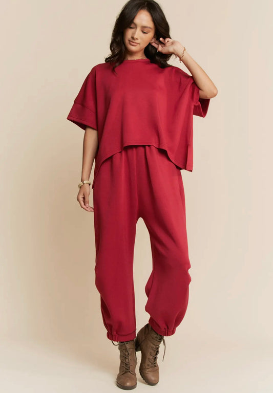 2pc Red Barrel Pant Set