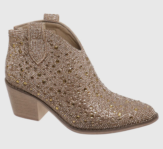 Diva Rhinestone Boot_Gold