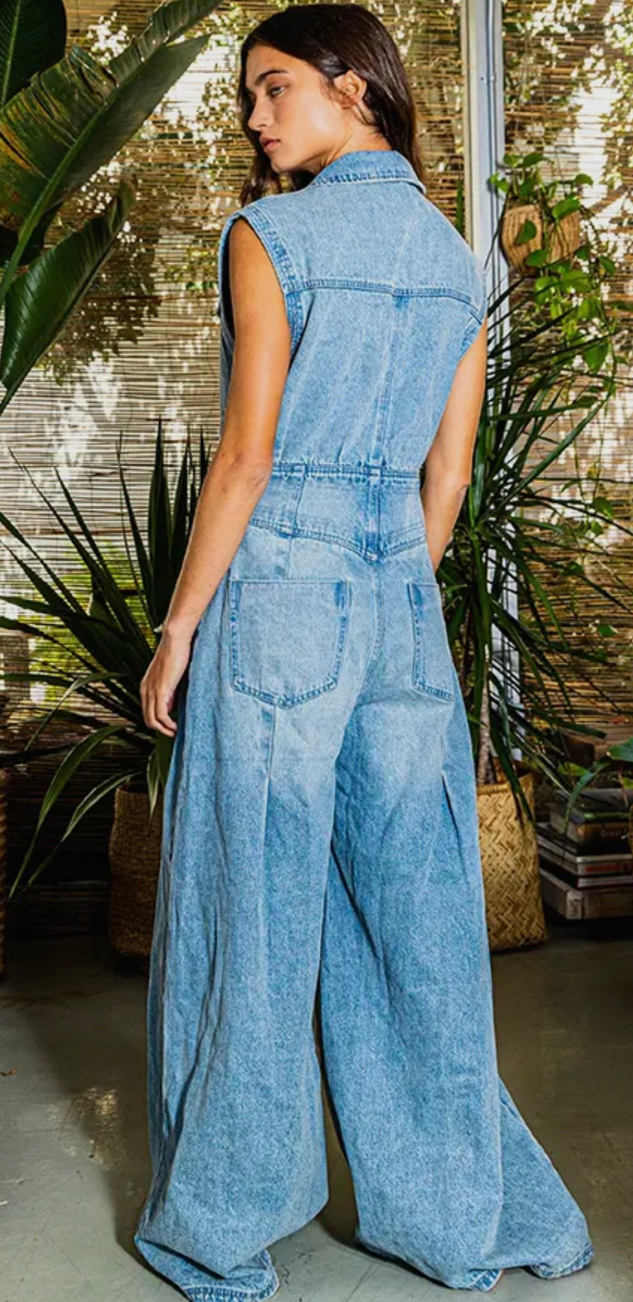 Make it Glam Wide Leg Denim Jumper