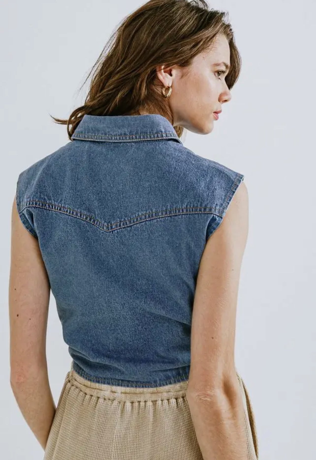 MY HEART DENIM TOP