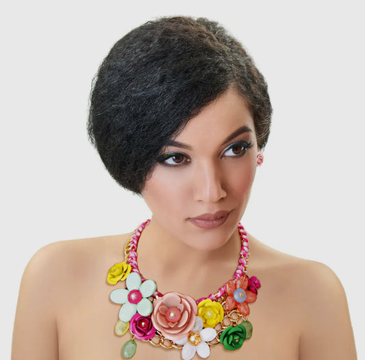 Bright Rose Chunky Collar Necklace