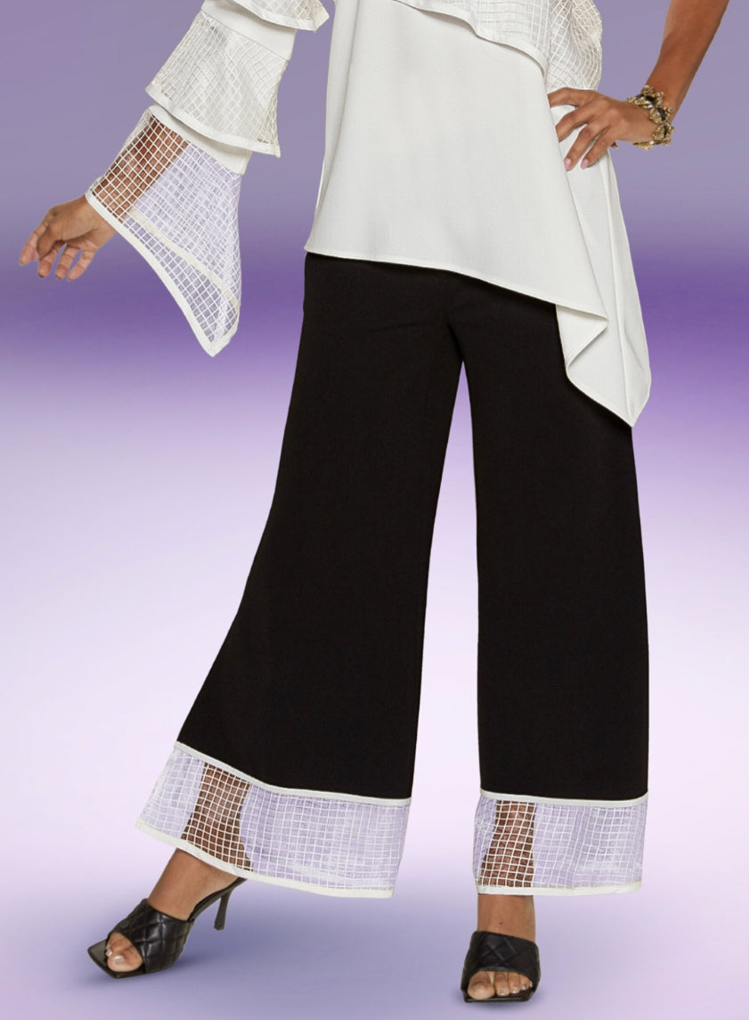 2pc Black &White Pant Set