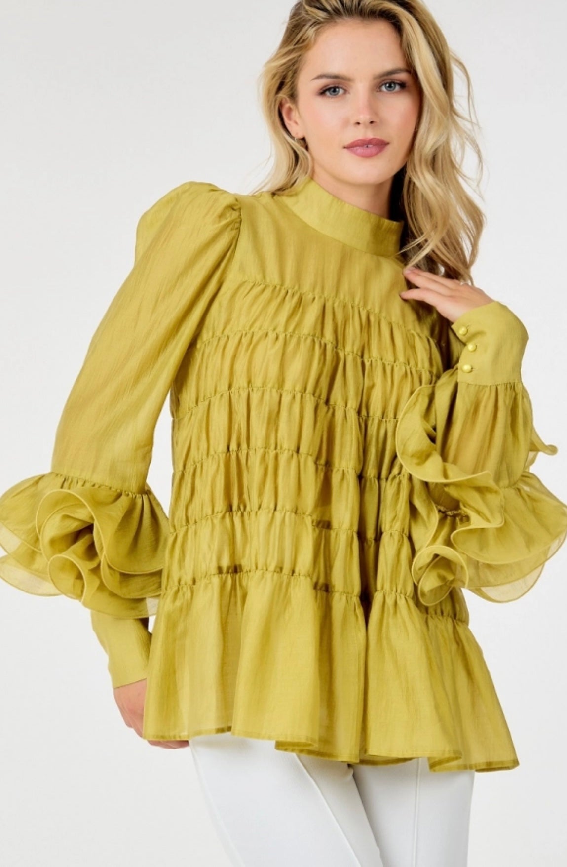 Sycamore Ruffle Sleeve Top