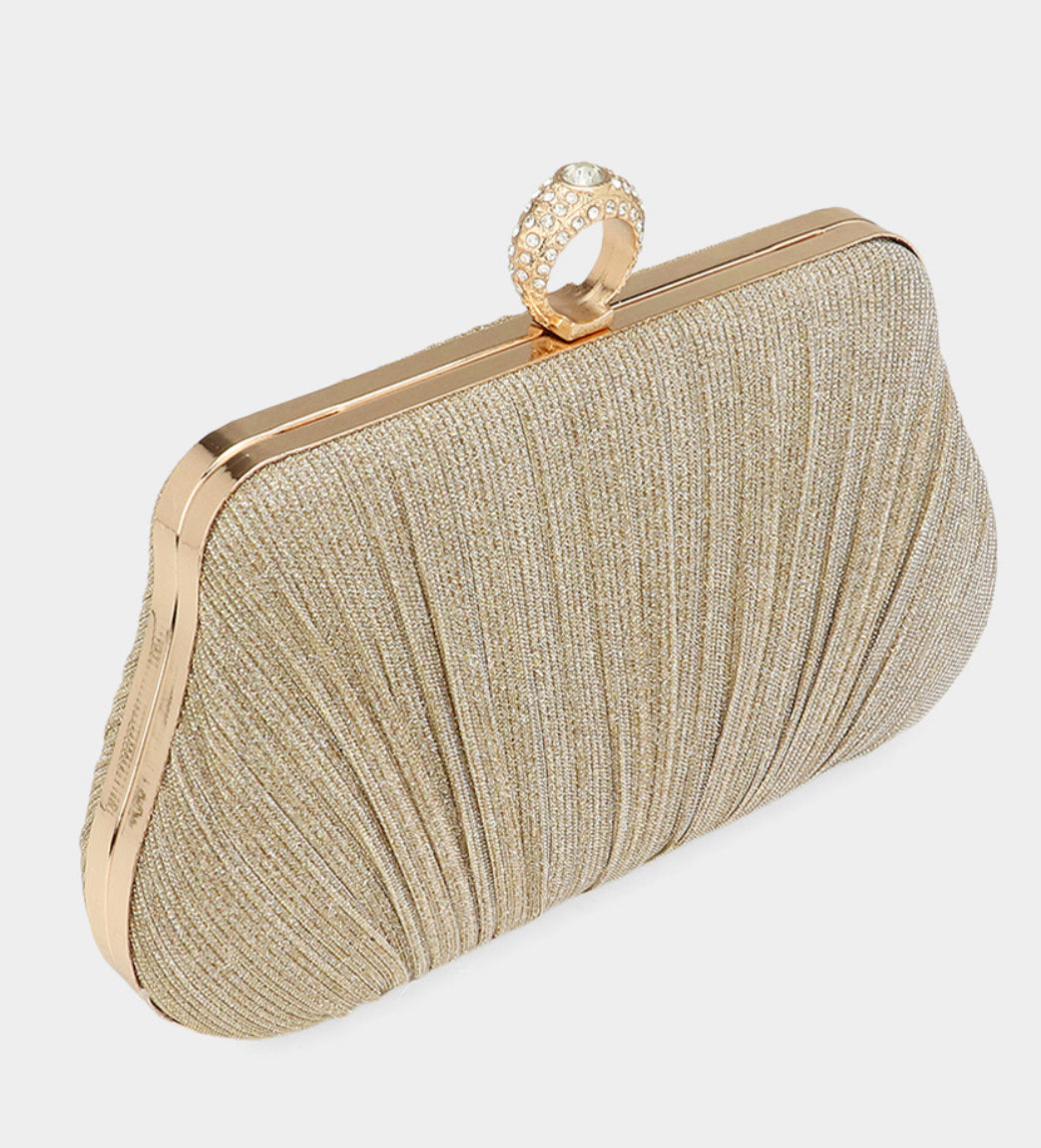 Sparkle Fabric Clutch Evening Bag / Crossbody Bag