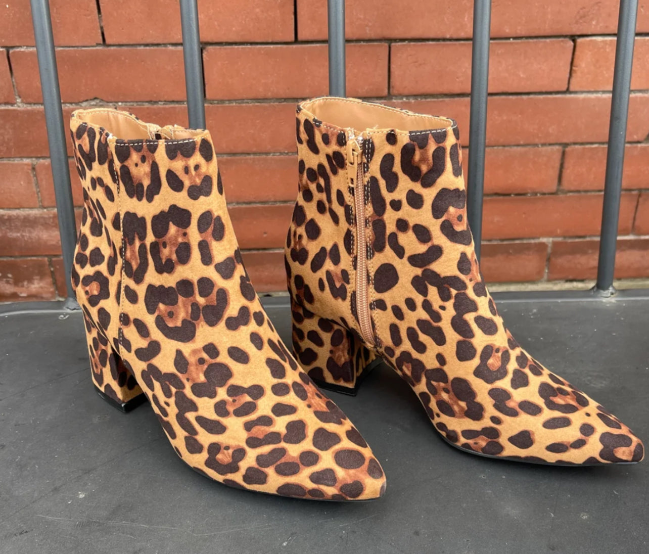 LaMode Leopard Bootie