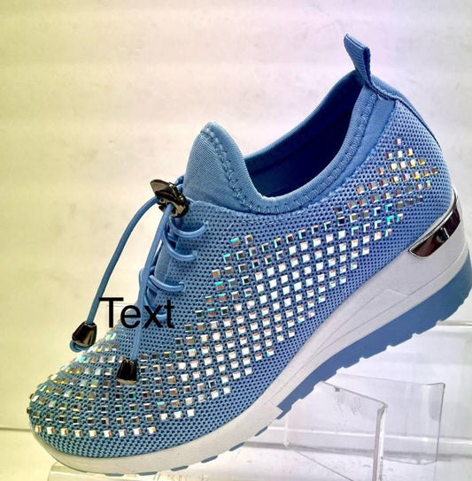 Baby Blue Bling Sneaker