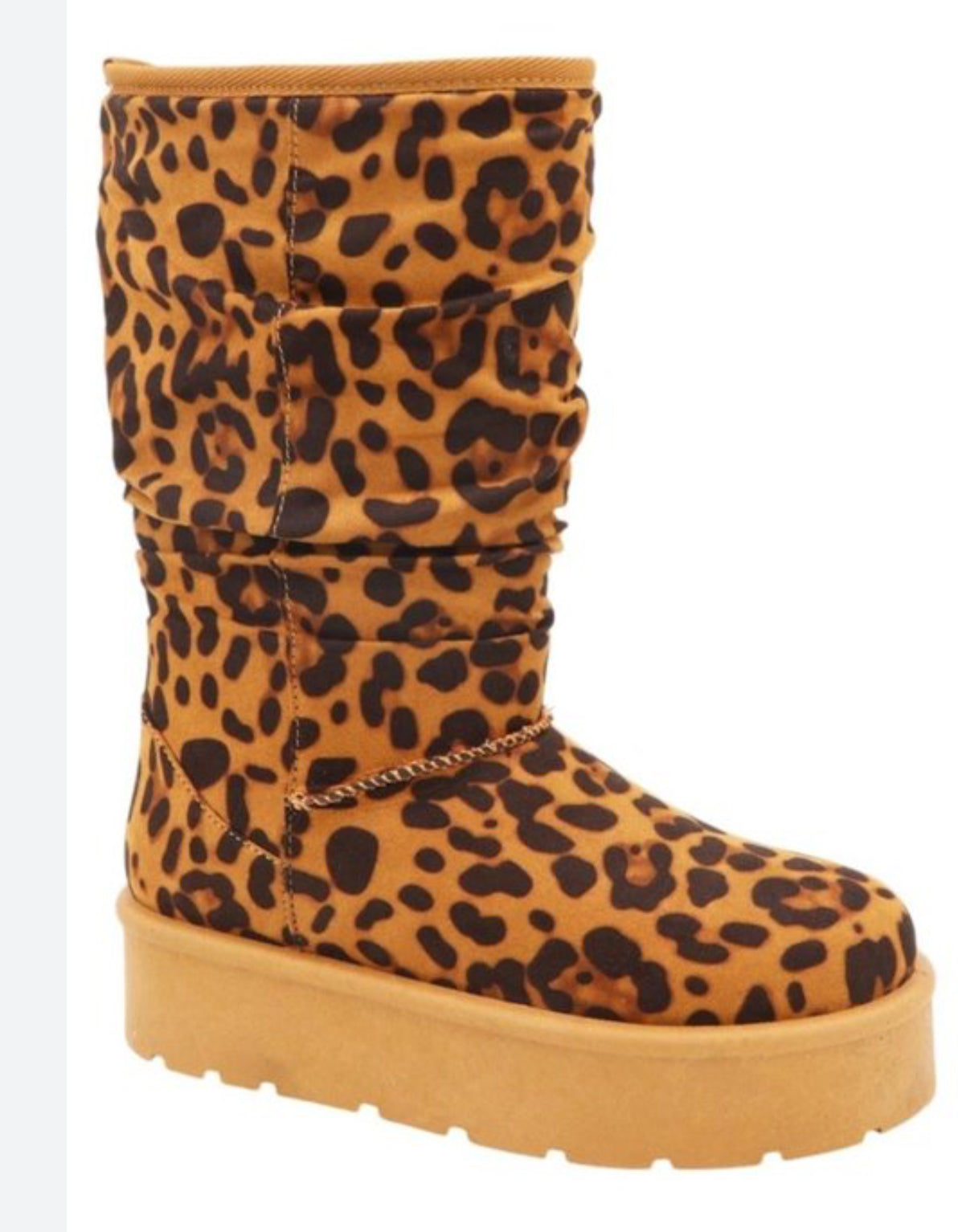 Leopard Slouch Boot