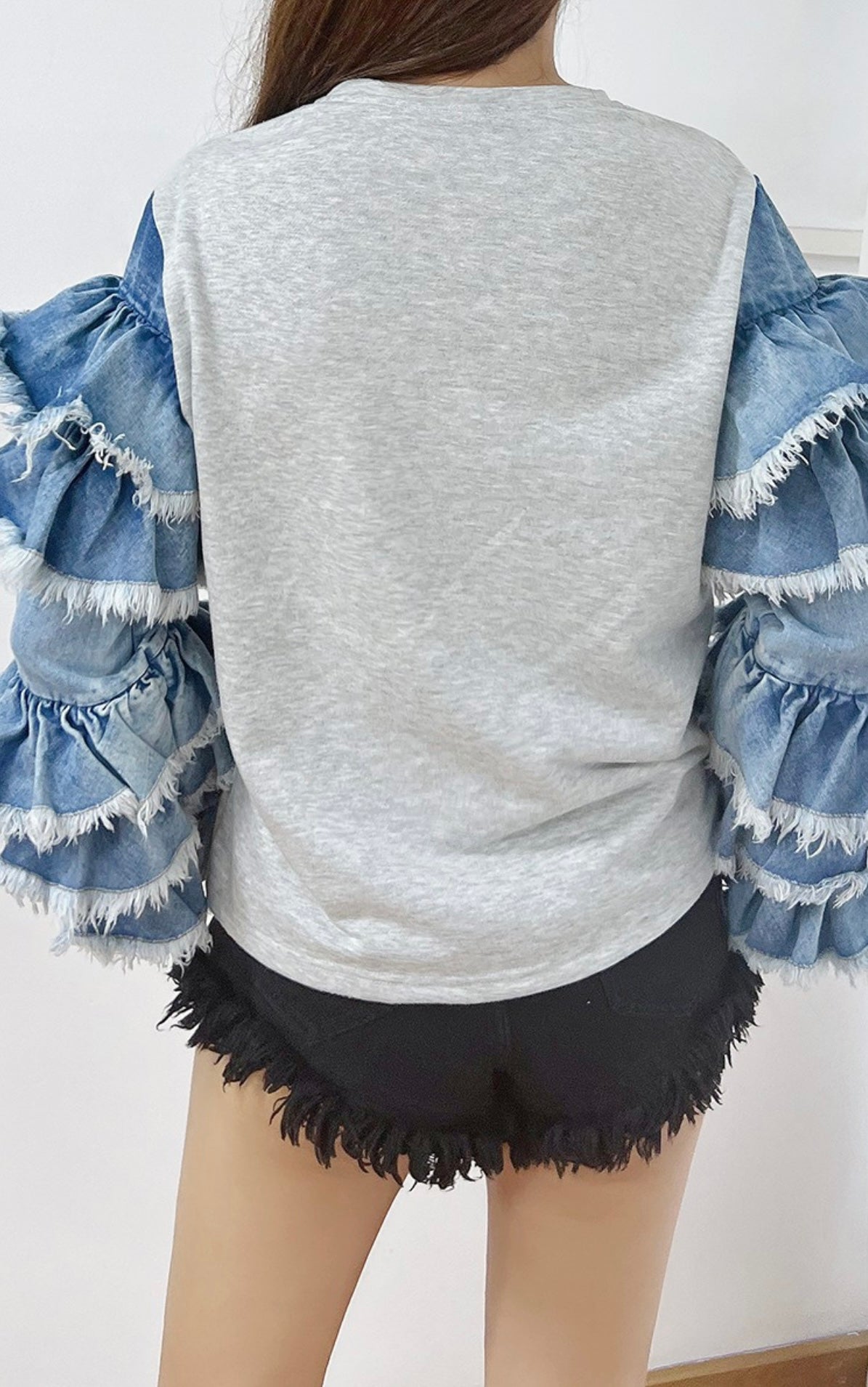 Jersey Ruffle & Denim