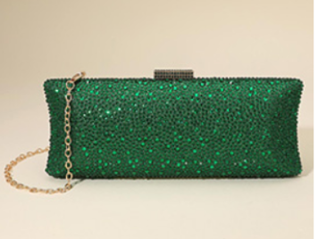 Classy Rhinestone Embellished Clutch  Bag