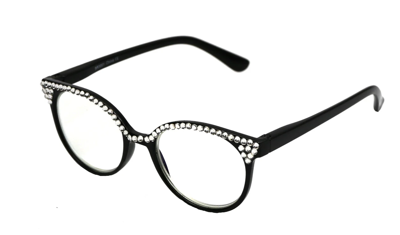 Rhinestone Cat Eye Reader 3001