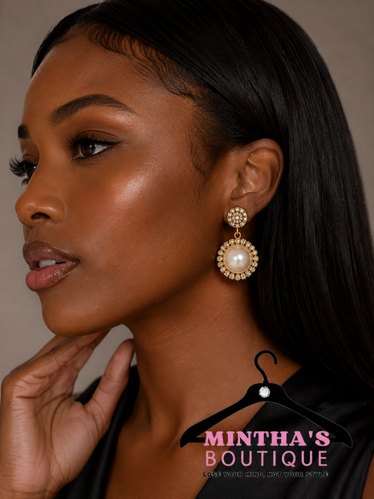 Mini Gold & Pearl Earrings