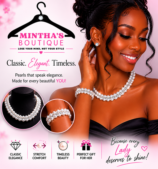 2pc Timeless Pearl Set_Gold