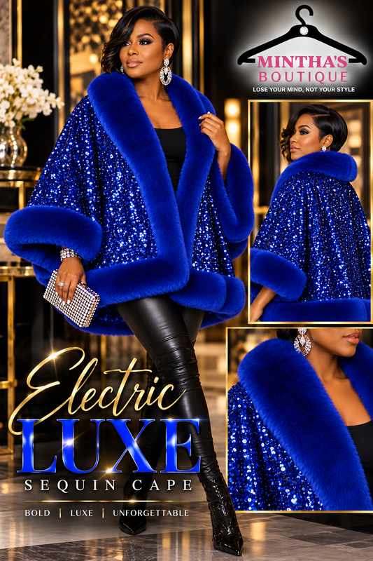 Electric Luxe Sequin Cape
