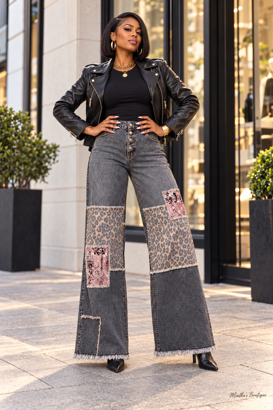 Wildly Mixed Patchwork Jeans