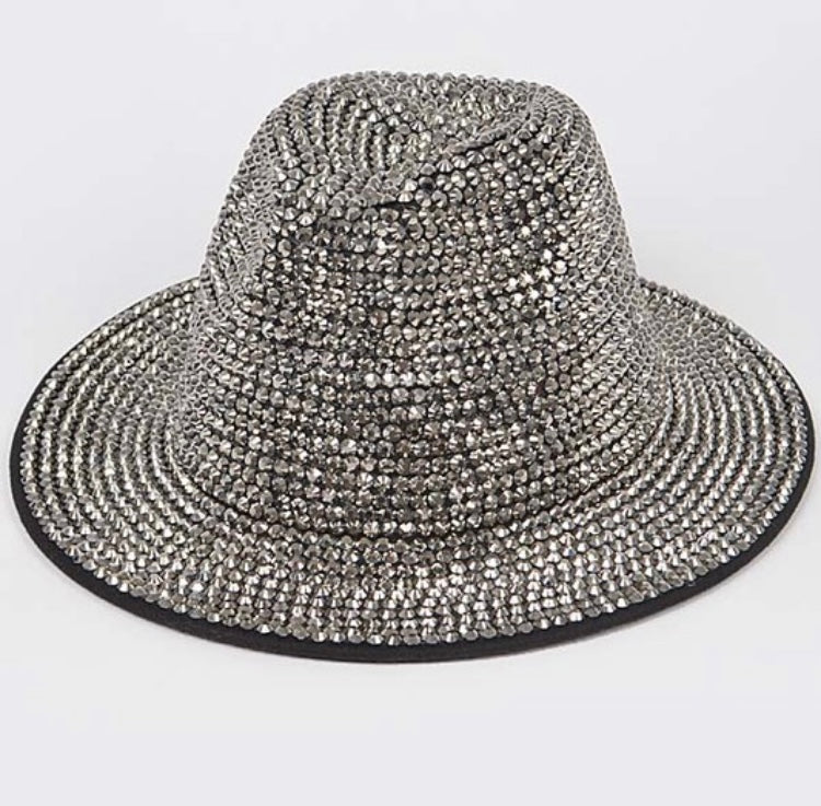 Luxury Bling Fedora w/Red Bottom