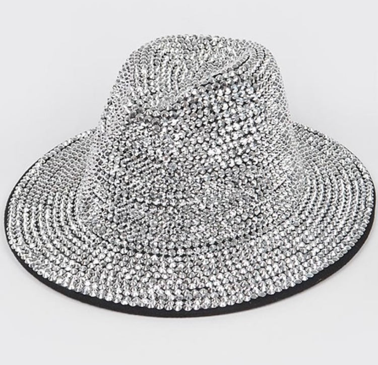 Luxury Bling Fedora w/Red Bottom