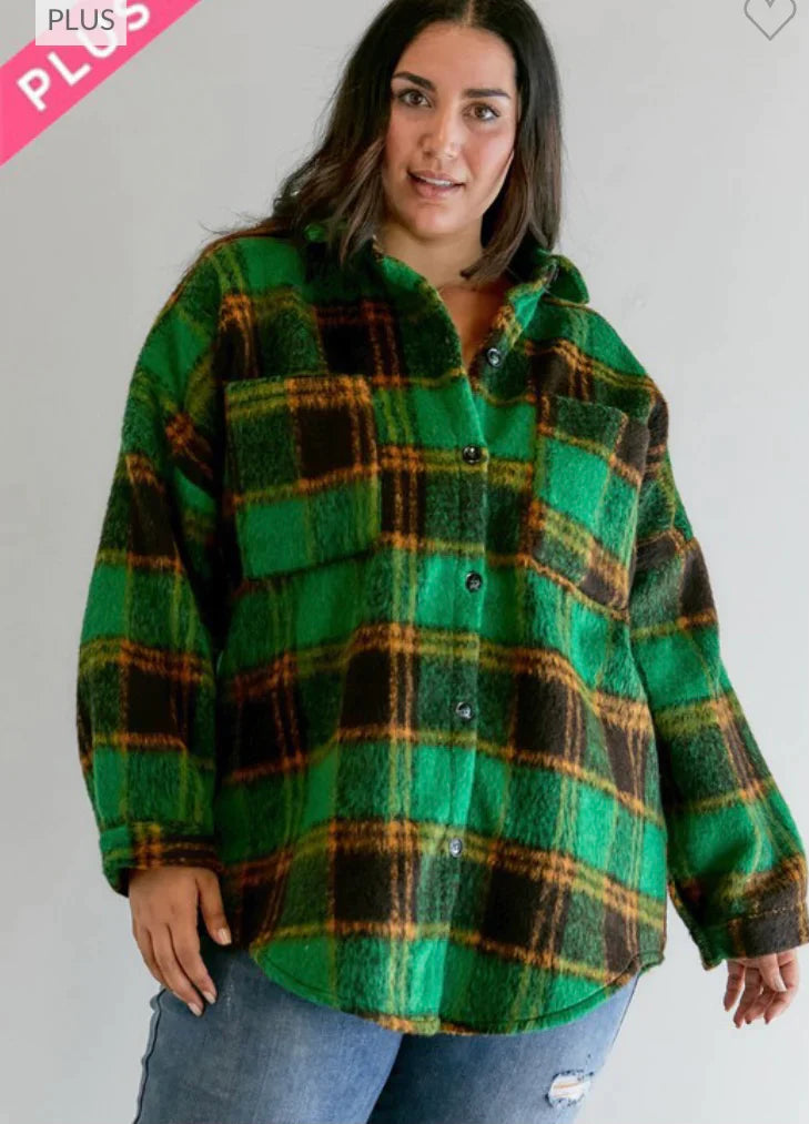 Green Envy Plaid (Suggest Going Down in Size)