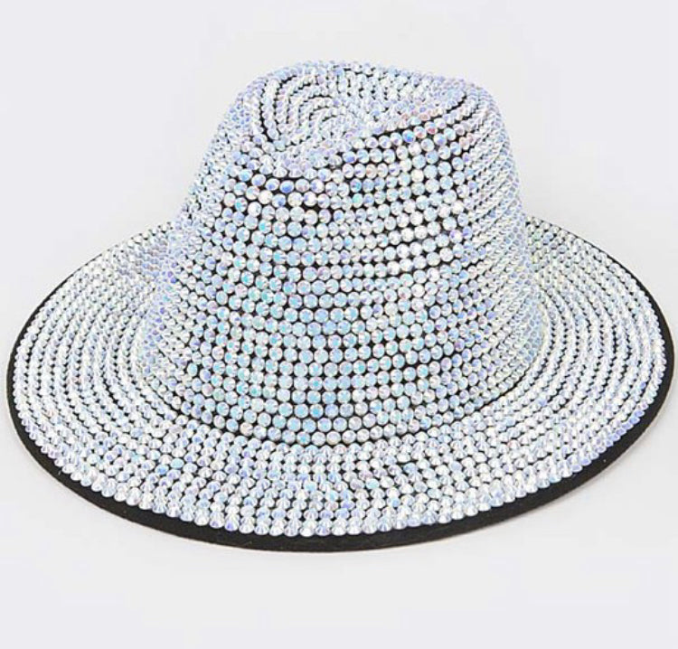 Luxury Bling Fedora w/Red Bottom